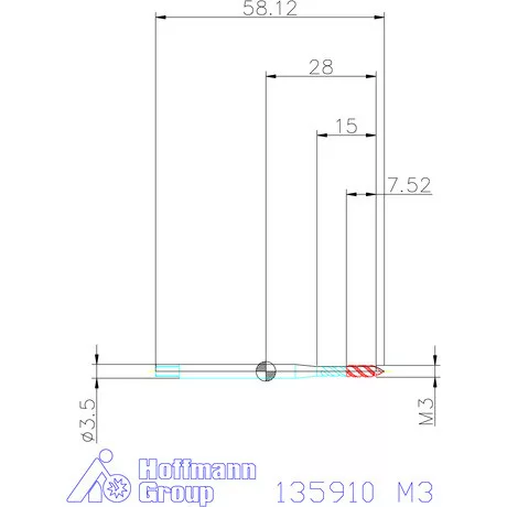 Holex Holex Pro Tap gépi menetfúró HSS-E Form C M3