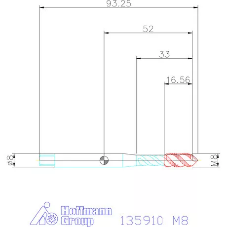 Holex Holex Pro Tap gépi menetfúró HSS-E Form C M8