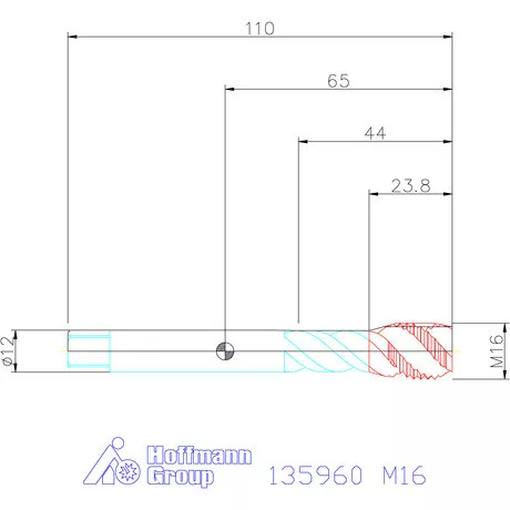 Garant Garant Master Tap gépi menetfúró HSS-E-PM Form C M16