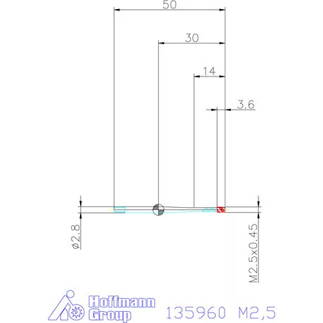 Garant Garant Master Tap gépi menetfúró HSS-E-PM Form C M2,5