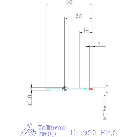 Garant Garant Master Tap gépi menetfúró HSS-E-PM Form C M2,6