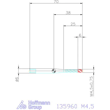 Garant Garant Master Tap gépi menetfúró HSS-E-PM Form C M4,5
