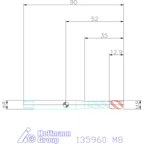 Garant Garant Master Tap gépi menetfúró HSS-E-PM Form C M8