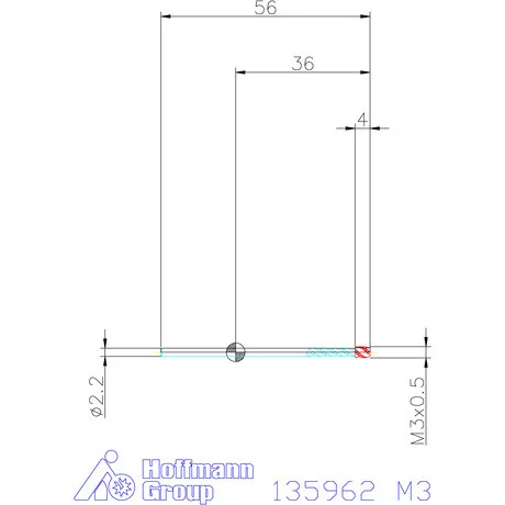 Garant Garant Master Tap gépi menetfúró HSS-E-PM, Form C 6HX DIN 376 M3