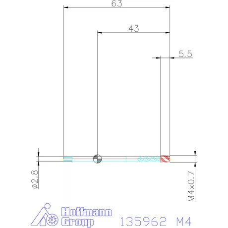 Garant Garant Master Tap gépi menetfúró HSS-E-PM, Form C 6HX DIN 376 M4
