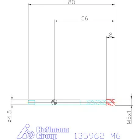 Garant Garant Master Tap gépi menetfúró HSS-E-PM, Form C 6HX DIN 376 M6