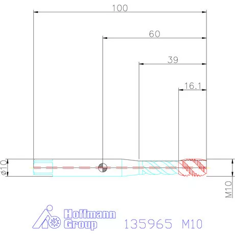 Garant Garant Master Tap gépi menetfúró HSS-E-PM, IK / Form C 6HX M10