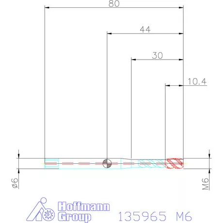 Garant Garant Master Tap gépi menetfúró HSS-E-PM, IK / Form C 6HX M6