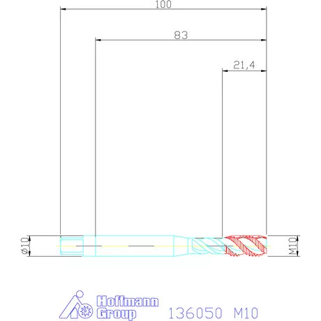 Garant Gépi menetfúró HSS-E Form E M10