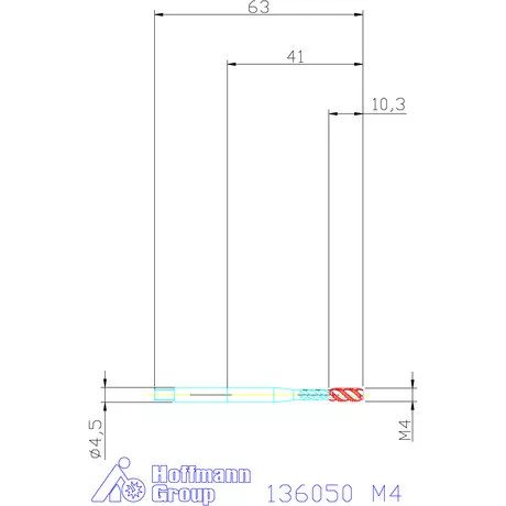 Garant Gépi menetfúró HSS-E Form E M4
