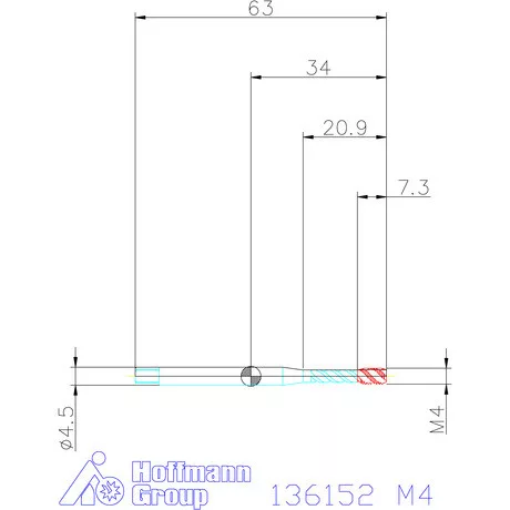Garant Garant Master Tap gépi menetfúró HSS-E PM Form E 6HX M4