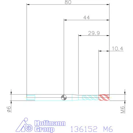Garant Garant Master Tap gépi menetfúró HSS-E PM Form E 6HX M6