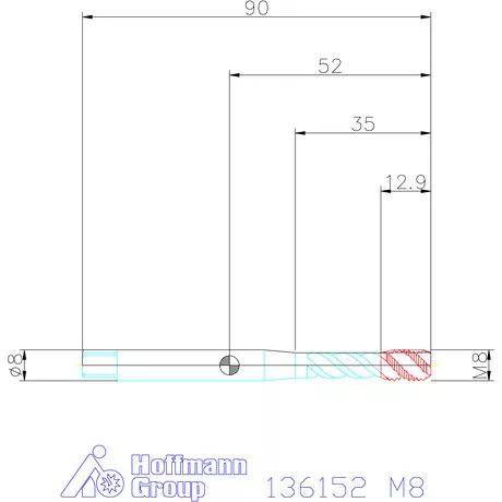 Garant Garant Master Tap gépi menetfúró HSS-E PM Form E 6HX M8