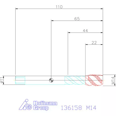 Garant Garant Master Tap gépi menetfúró HSS-E PM Form C 6GX M14