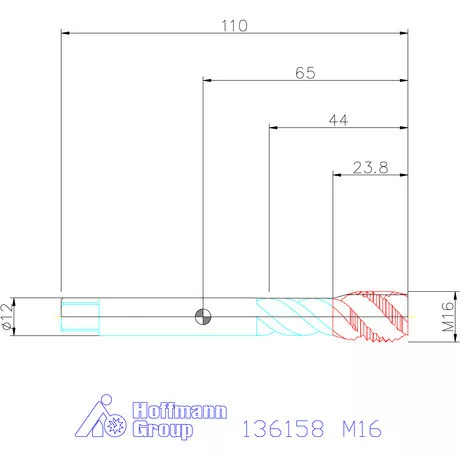 Garant Garant Master Tap gépi menetfúró HSS-E PM Form C 6GX M16