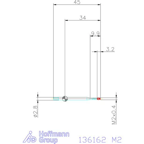 Garant Garant Master Tap gépi menetfúró HSSE-PM, C alak, 7GX M2