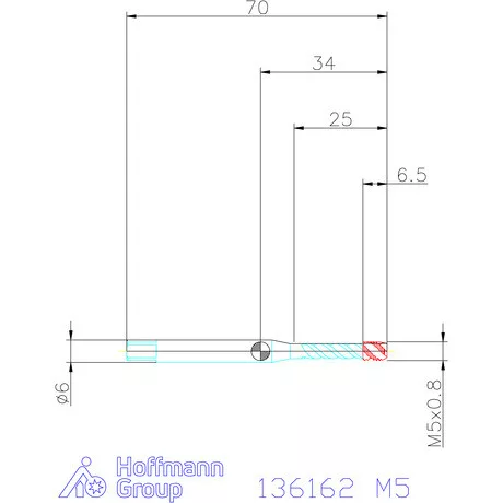 Garant Garant Master Tap gépi menetfúró HSSE-PM, C alak, 7GX M5