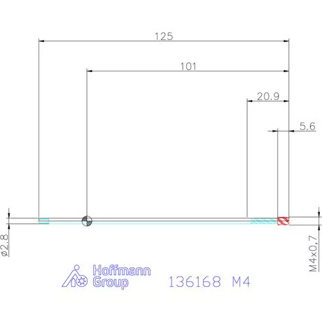 Garant Garant Master Tap gépi menetfúró HSS-E-PM extra hosszú, C alak 6HX DIN 376 M4