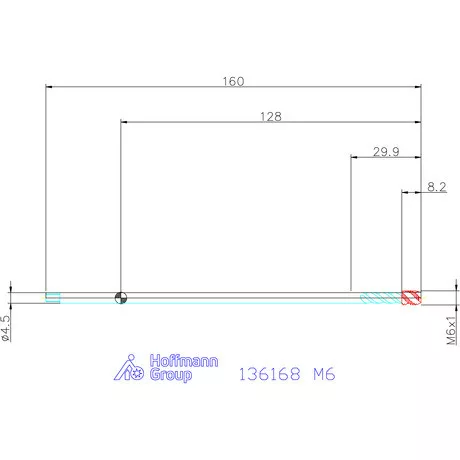 Garant Garant Master Tap gépi menetfúró HSS-E-PM extra hosszú, C alak 6HX DIN 376 M6