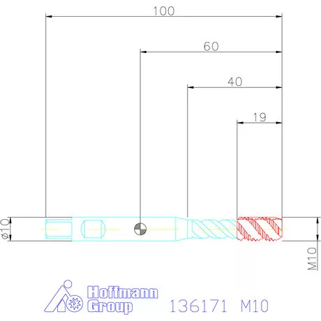 Garant Gépi menetfúró szinkronorsókhoz HSS-E-PM Form C M10