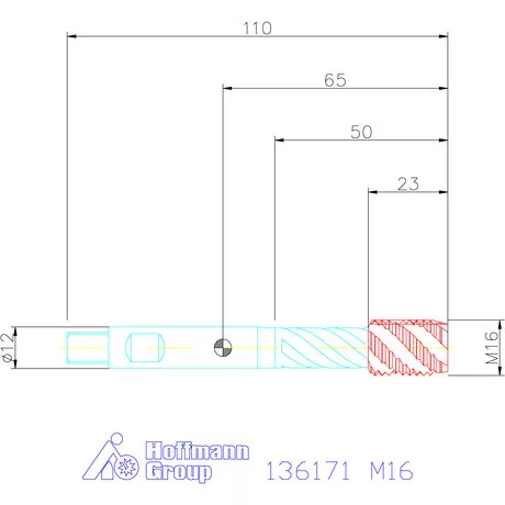 Garant Gépi menetfúró szinkronorsókhoz HSS-E-PM Form C M16