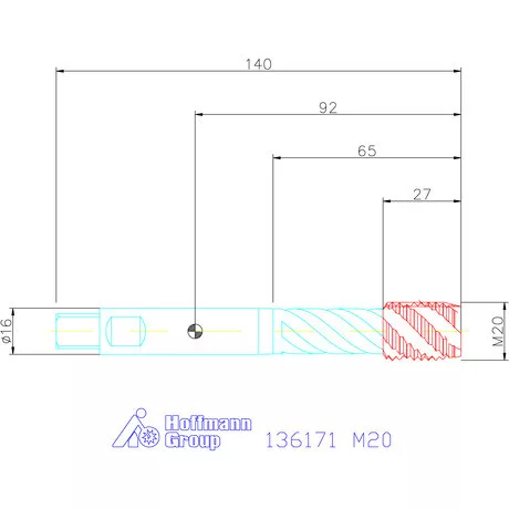 Garant Gépi menetfúró szinkronorsókhoz HSS-E-PM Form C M20