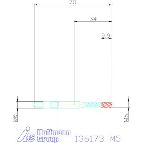Garant Gépi menetfúró szinkronorsókhoz HSS-E-PM Form E M5
