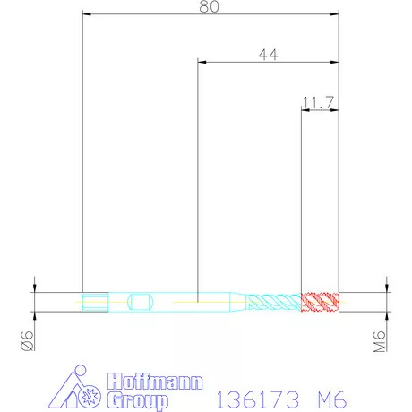 Garant Gépi menetfúró szinkronorsókhoz HSS-E-PM Form E M6