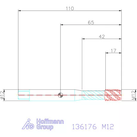 Garant Gépi menetfúró szinkronorsókhoz HSS-E-PM IK / Form C M12