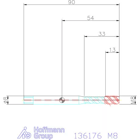 Garant Gépi menetfúró szinkronorsókhoz HSS-E-PM IK / Form C M8