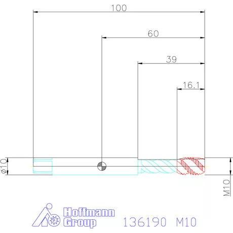 Garant Garant Master Tap gépi menetfúró balmenet HSS-E-PM 6HX M10