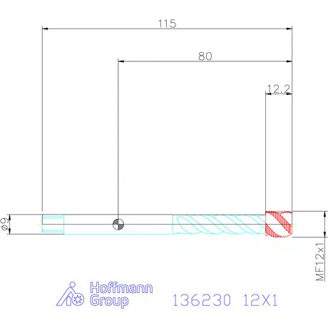 Garant Garant Master Tap Alu gépi menetfúró 12X1