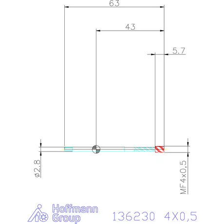 Garant Garant Master Tap Alu gépi menetfúró 4X0,5