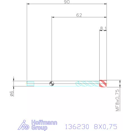 Garant Garant Master Tap Alu gépi menetfúró 8X0,75