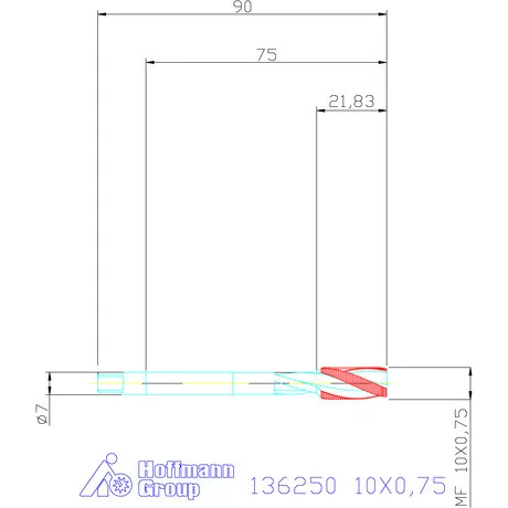 Garant Gépi menetfúró 10X0,75