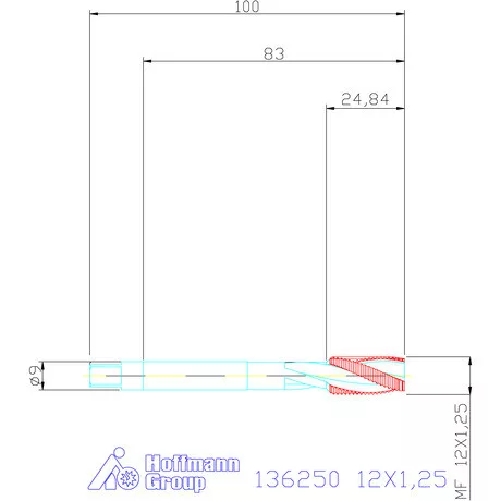 Garant Gépi menetfúró 12X1,25