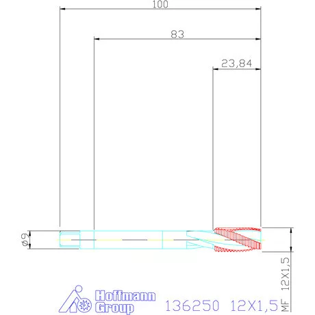 Garant Gépi menetfúró 12X1,5