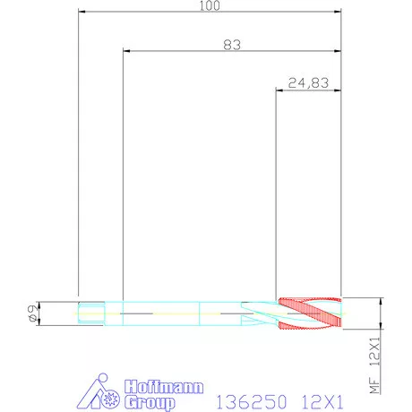 Garant Gépi menetfúró 12X1