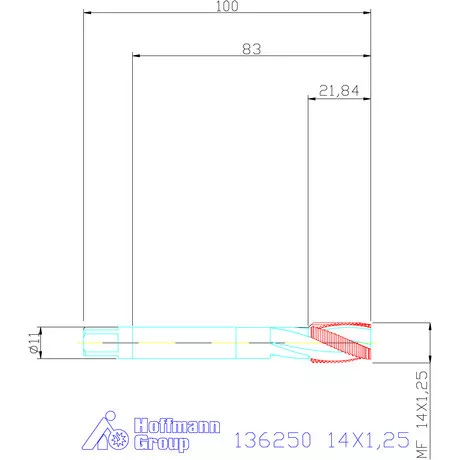 Garant Gépi menetfúró 14X1,25