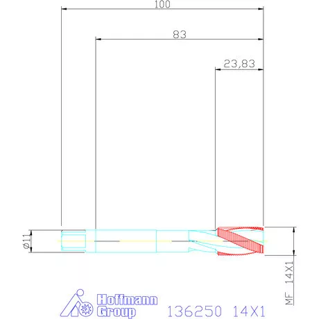 Garant Gépi menetfúró 14X1
