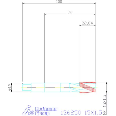 Garant Gépi menetfúró 15X1,5