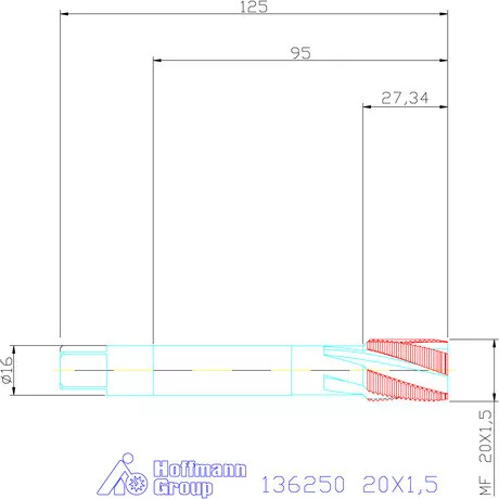 Garant Gépi menetfúró 20X1,5
