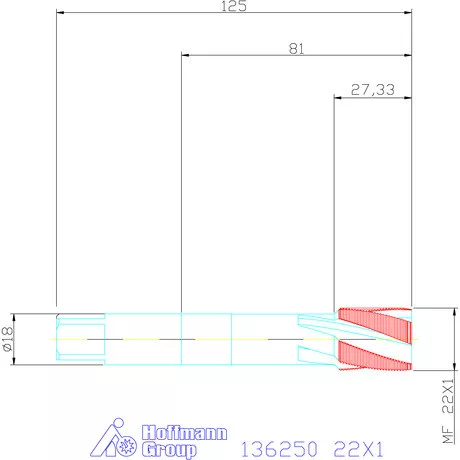 Garant Gépi menetfúró 22X1