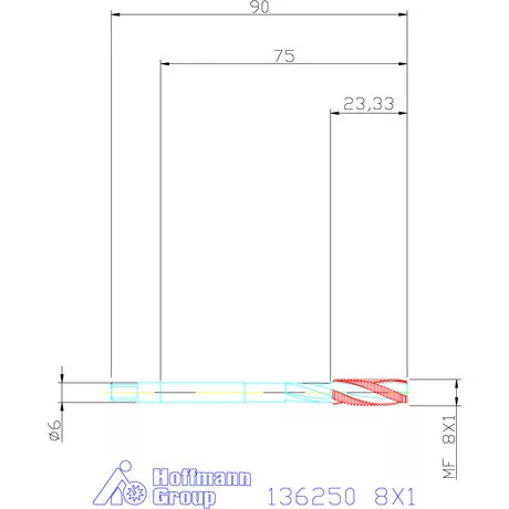 Garant Gépi menetfúró 8X1