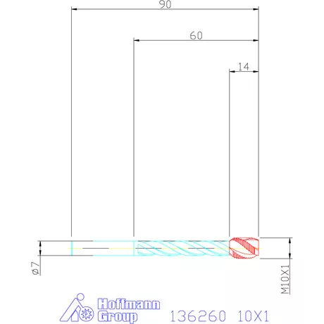 Garant Gépi menetfúró 10X1
