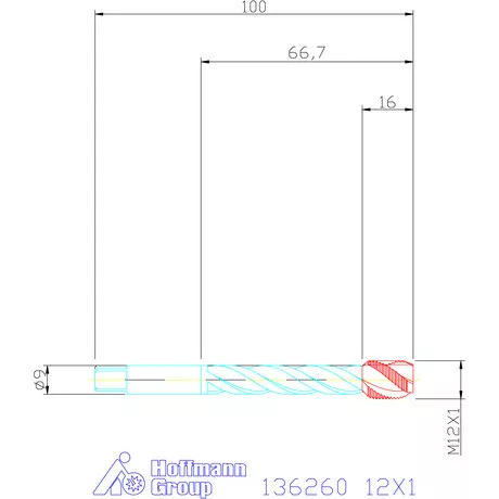 Garant Gépi menetfúró 12X1