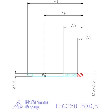 Garant Garant Master Tap Steel<sup>HT</sup> gépi menetfúró HSSE-PM Form C 6HX 5X0,5