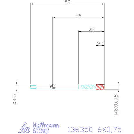 Garant Garant Master Tap Steel<sup>HT</sup> gépi menetfúró HSSE-PM Form C 6HX 6X0,75