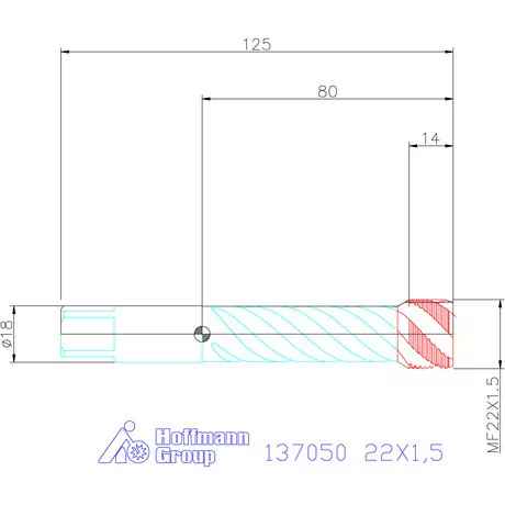 Garant Gépi menetfúró HSS-E 22X1,5