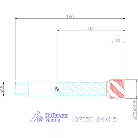 Garant Gépi menetfúró HSS-E 24X1,5